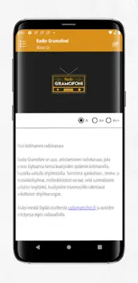 Radio Gramofoni android App screenshot 0